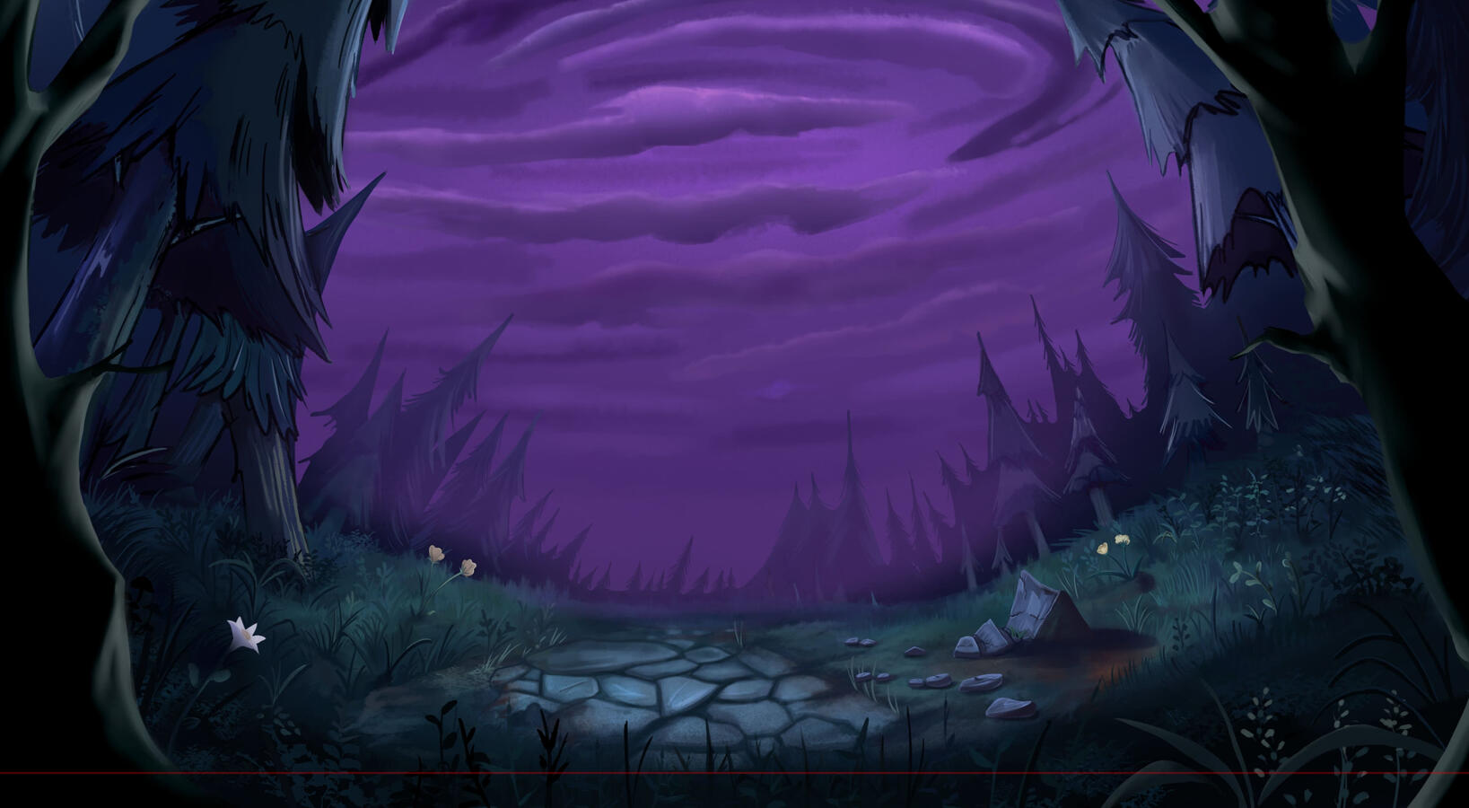 Background Painting by Jose Carbonell (@Little3Pigs)